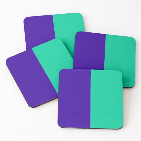 Item preview, Blue Teal Two Tone Color Split designed and sold by PatternTitan.
