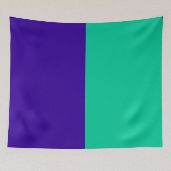 Item preview, Blue Teal Two Tone Color Split designed and sold by PatternTitan.