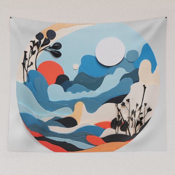 Item preview, Abstract Nature Artwork with Simple Shapes designed and sold by Sadia  Jannat.