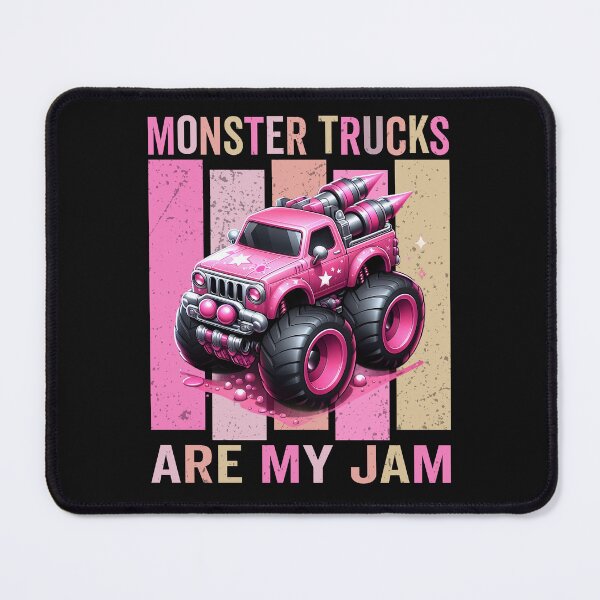 Item preview, Toddler Girl Monster Trucks Are My Jam Girls Pink  designed and sold by clothesy7.