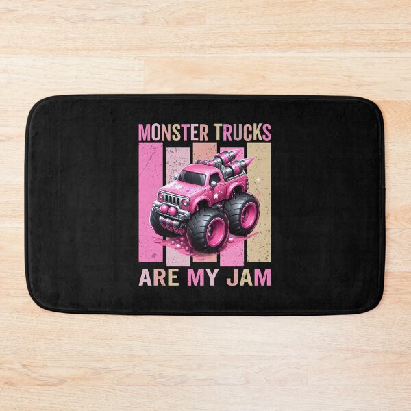 Item preview, Toddler Girl Monster Trucks Are My Jam Girls Pink  designed and sold by clothesy7.
