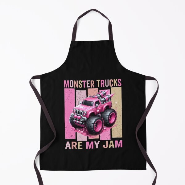 Item preview, Toddler Girl Monster Trucks Are My Jam Girls Pink designed and sold by clothesy7.