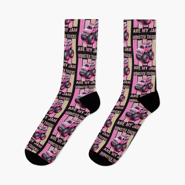 Item preview, Toddler Girl Monster Trucks Are My Jam Girls Pink  designed and sold by clothesy7.