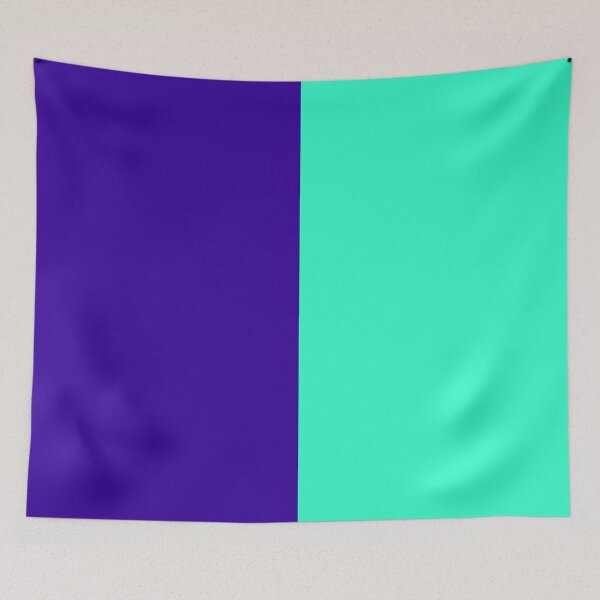 Item preview, Blue Turquoise Two Tone Color Split designed and sold by PatternTitan.