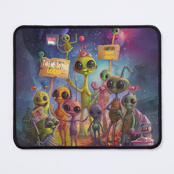 Item preview, Cute Aliens Art  designed and sold by Obsidian Ink by Wilshire.