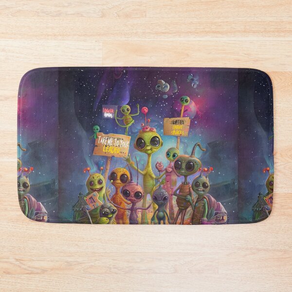 Item preview, Cute Aliens Art  designed and sold by Obsidian Ink by Wilshire.