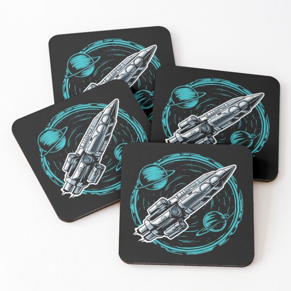 Item preview, A rocket flying in space designed and sold by desinganddecor.