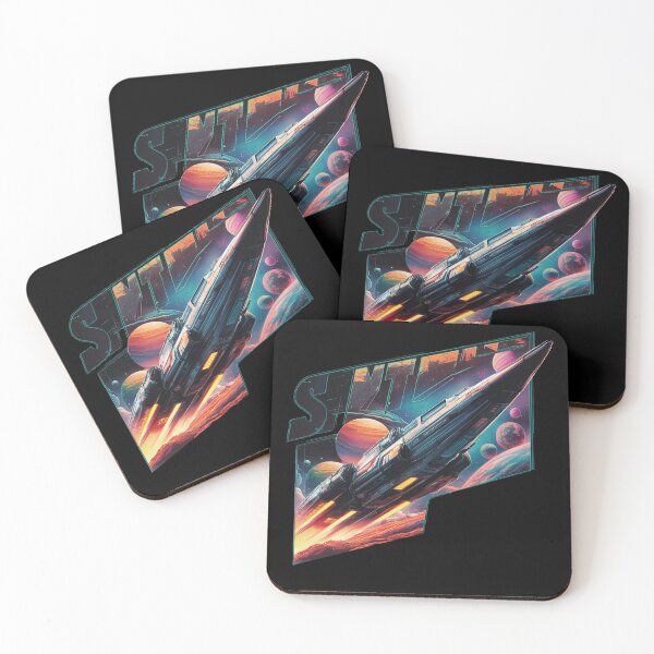 Item preview, A rocket flying in space designed and sold by desinganddecor.