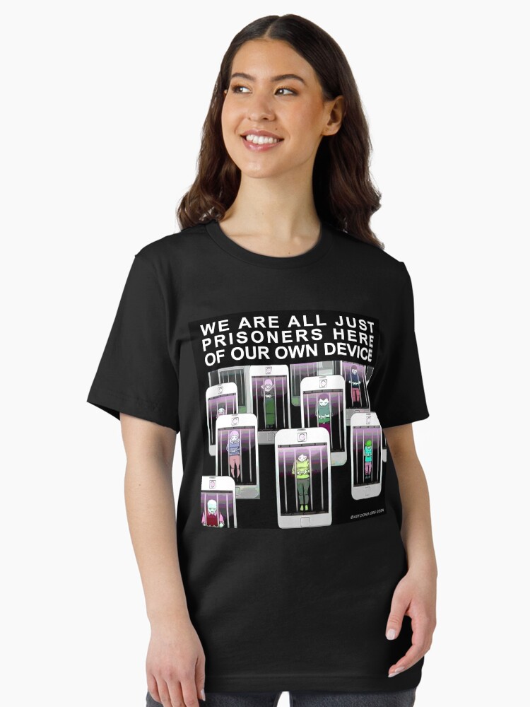 Thumbnail 2 of 7, Essential T-Shirt, Prisoners of Our Own Device designed and sold by EyeMagined.