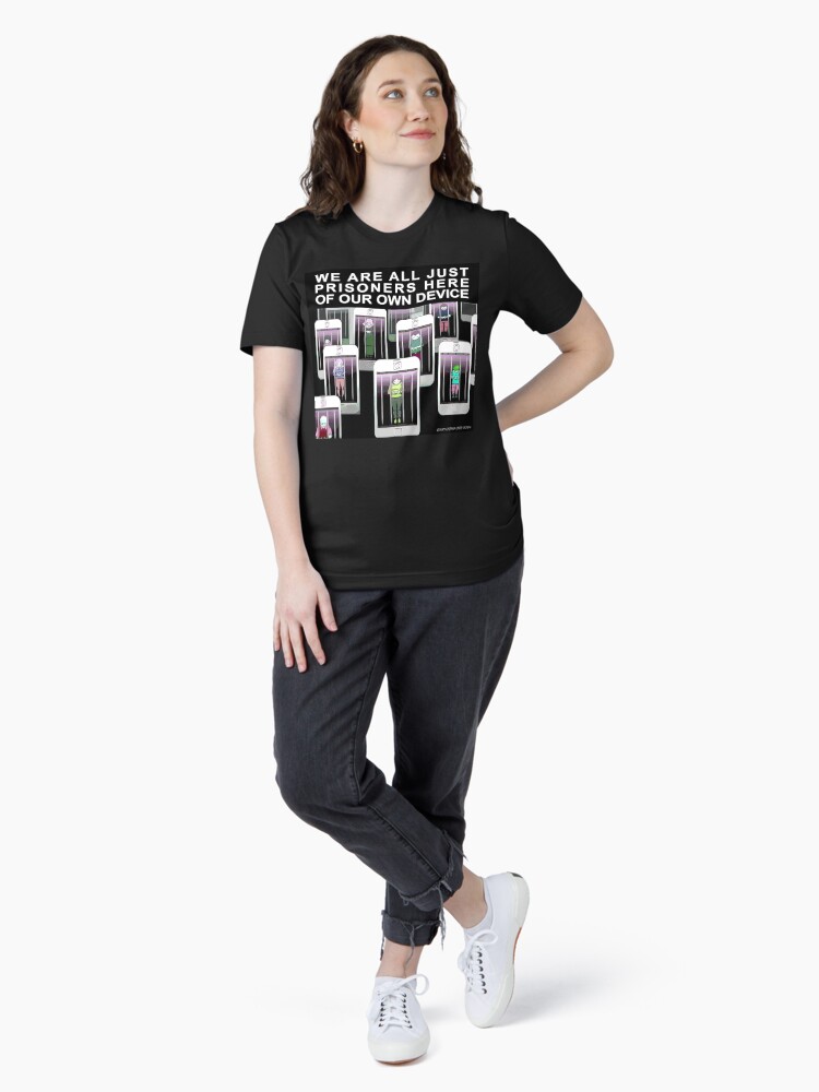 Thumbnail 4 of 7, Essential T-Shirt, Prisoners of Our Own Device designed and sold by EyeMagined.