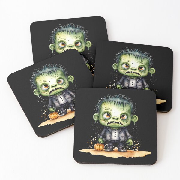 Item preview, Little Horrors - Young Frankenstein's Monster (Black Variant) designed and sold by Creep-Vault.