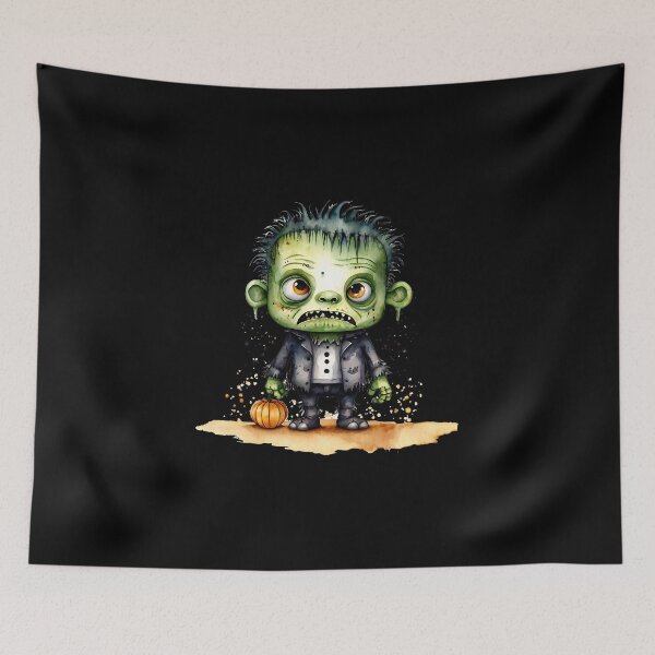 Item preview, Little Horrors - Young Frankenstein's Monster (Black Variant) designed and sold by Creep-Vault.
