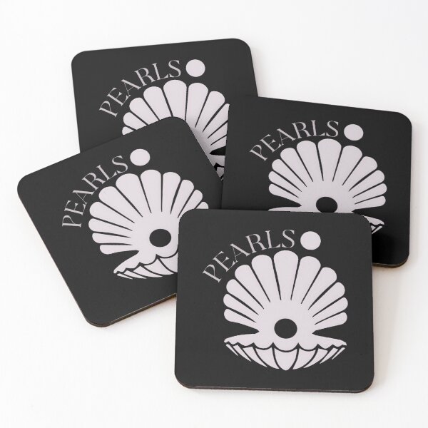 Item preview, Oceanic Elegance: 'Seashell With Pearls Word' Design designed and sold by Luxuriously.