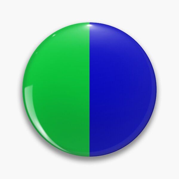 Item preview, Green Blue Two Tone Color Split designed and sold by PatternTitan.