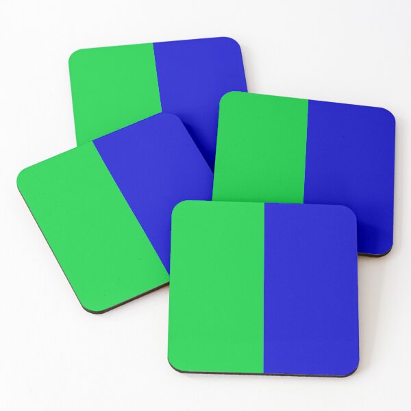 Item preview, Green Blue Two Tone Color Split designed and sold by PatternTitan.