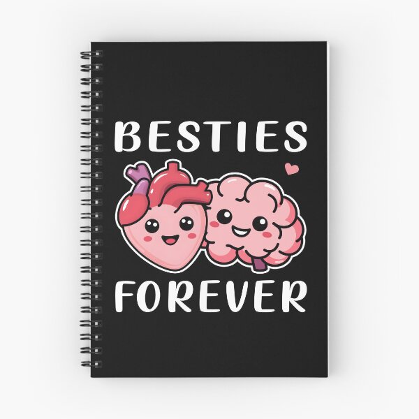 Item preview, Besties forever, Best duo brain and heart designed and sold by Szkicerka.