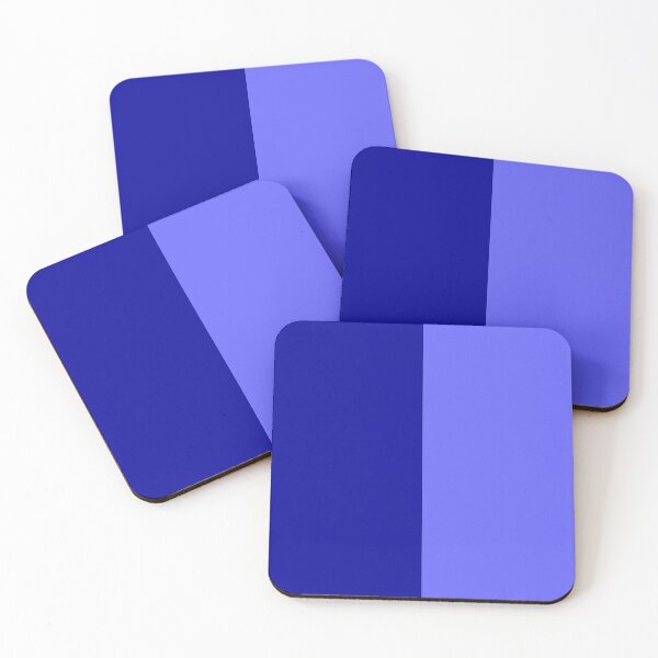 Item preview, Light and Dark Blue Two Tone Color Split designed and sold by PatternTitan.