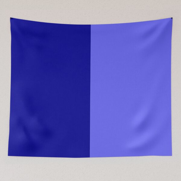 Item preview, Light and Dark Blue Two Tone Color Split designed and sold by PatternTitan.