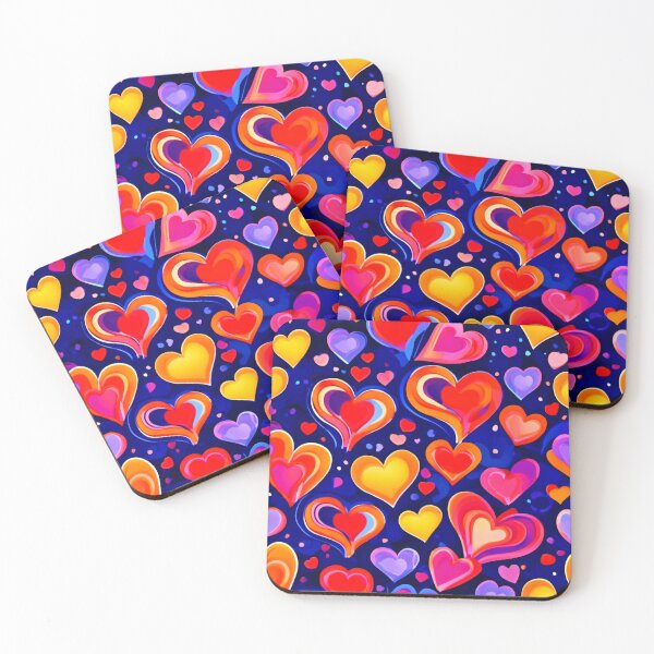 Item preview, Brothel Style: Colorful Hearts designed and sold by Health And Fitness Posts e-Store.