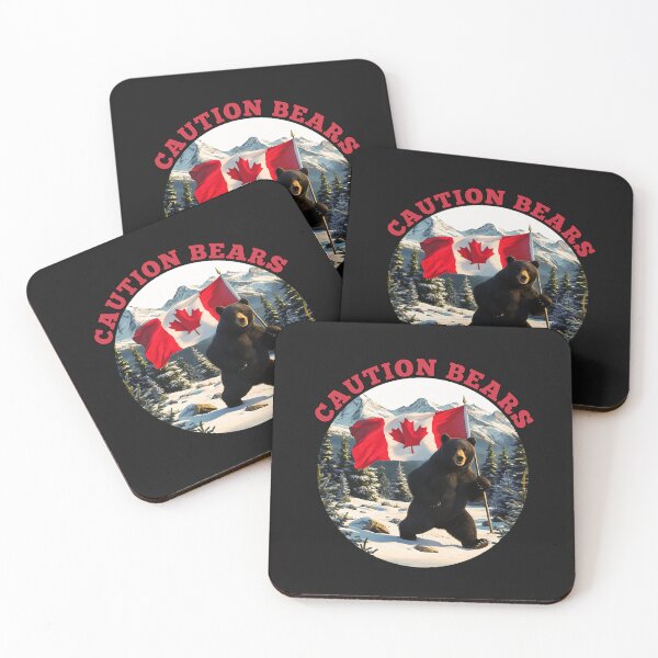 Item preview, Caution Bears : Celebrate Canada Day in Style designed and sold by elynne9.