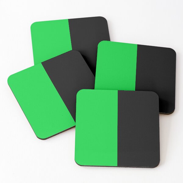 Item preview, Black Green Two Tone Color Split designed and sold by PatternTitan.