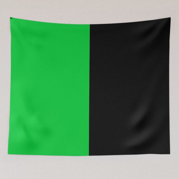 Item preview, Black Green Two Tone Color Split designed and sold by PatternTitan.