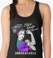 Ehlers Danlos Syndrome Warrior Unbreakable - Awareness Shirt Women's Tank Top