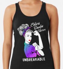 Ehlers Danlos-Syndrom-Krieger unzerbrechlich - Bewusstseins-Hemd Racerback Tank Top