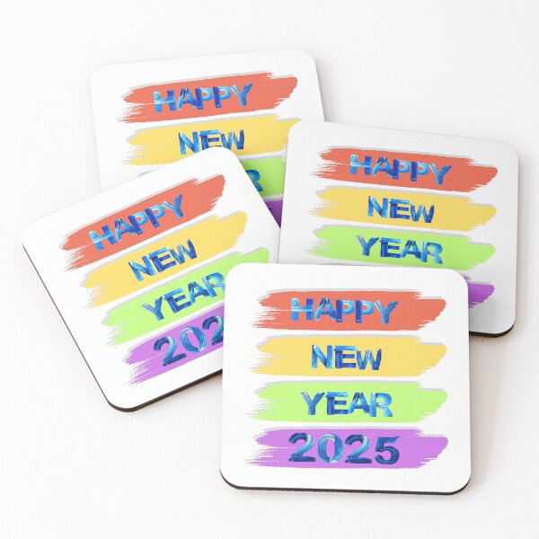 Item preview, happy new year, 2025, colorful designed and sold by Numbers-Art.