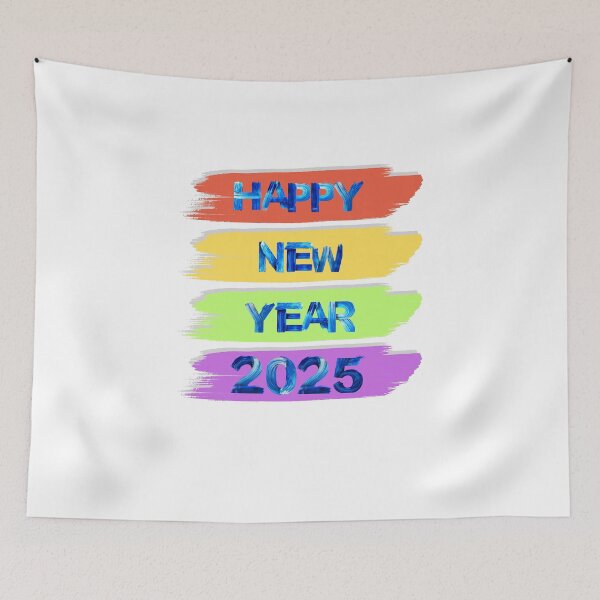 Item preview, happy new year, 2025, colorful designed and sold by Numbers-Art.