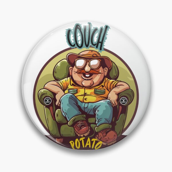 Item preview, Couch Potato: Fun Cartoon Logo designed and sold by PurpleMoss.