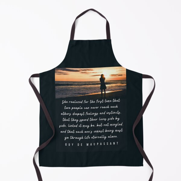 Item preview, Guy de Maupassant quote: She realized for the first time that two people can never reach each others deepest feelings and instincts, designed and sold by artbleed.