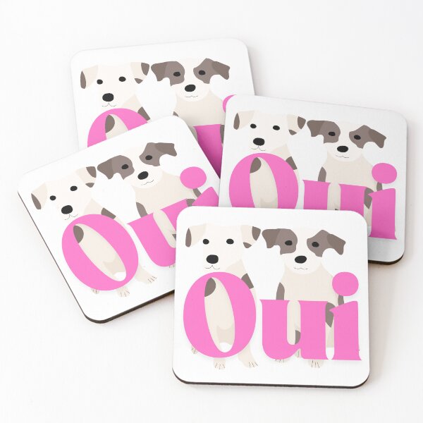Item preview, Oui - Embracing Joy with Two Dogs designed and sold by MomonoShop.