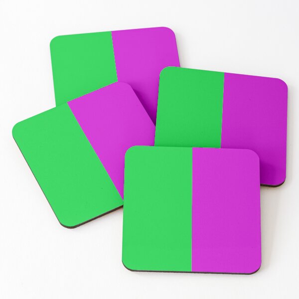 Item preview, Green Purple Two Tone Color Split designed and sold by PatternTitan.