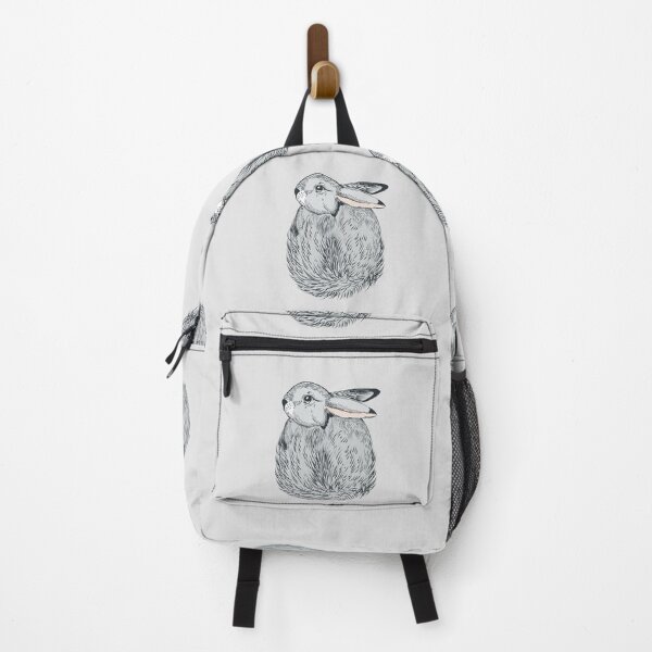 Item preview, Cute hand drawn grey bunny illustration designed and sold by FleurDesign.