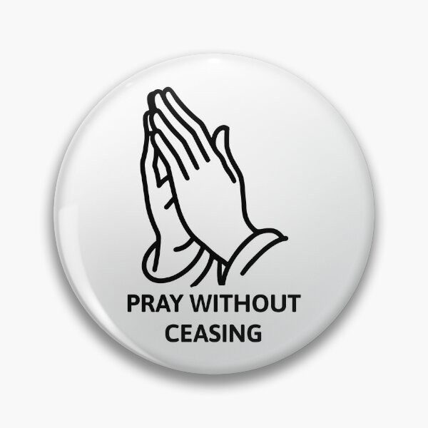 Item preview, Pray Without Ceasing Black And White Prayer Hands designed and sold by PMCreative.
