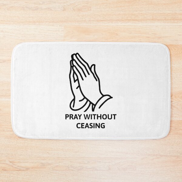 Item preview, Pray Without Ceasing Black And White Prayer Hands designed and sold by PMCreative.