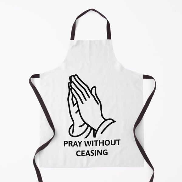 Item preview, Pray Without Ceasing Black And White Prayer Hands designed and sold by PMCreative.