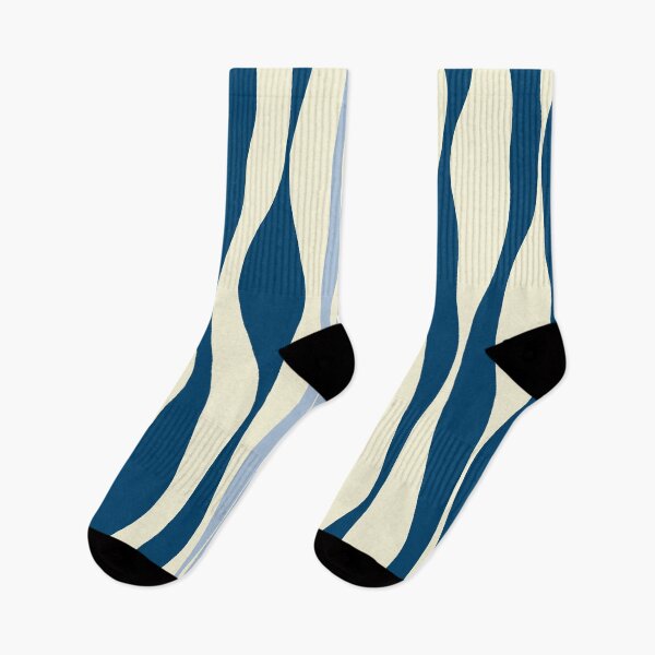 Item preview, Ebb and Flow in Dark Blue, Light Blue and Cream designed and sold by LAEC-Shop.
