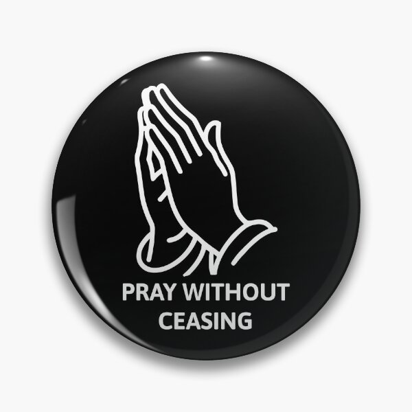 Item preview, Pray Without Ceasing White And Black Prayer Hands designed and sold by PMCreative.