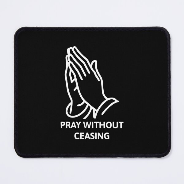 Item preview, Pray Without Ceasing White And Black Prayer Hands designed and sold by PMCreative.