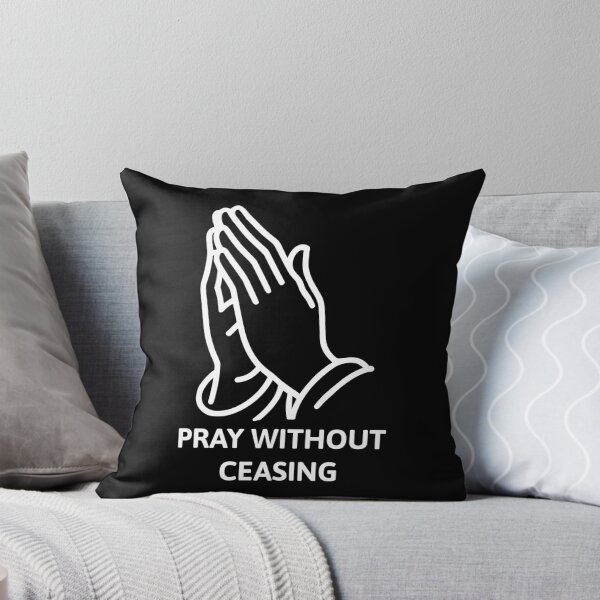 Item preview, Pray Without Ceasing White And Black Prayer Hands designed and sold by PMCreative.