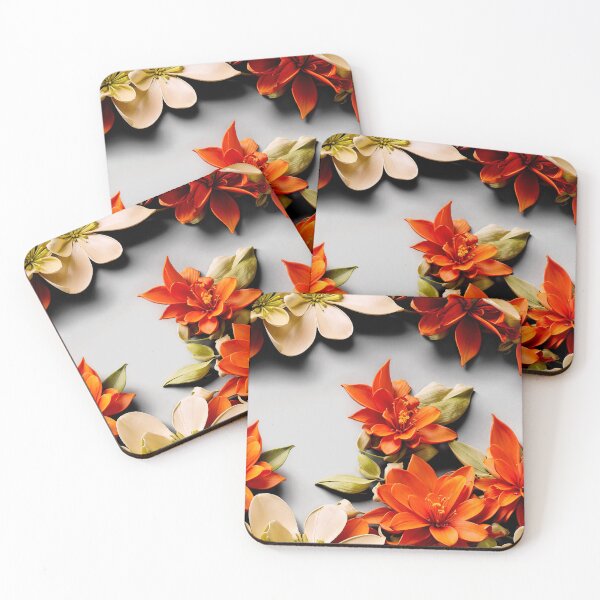Item preview, Sleek Leaf and Flower Composition designed and sold by Sadia  Jannat.