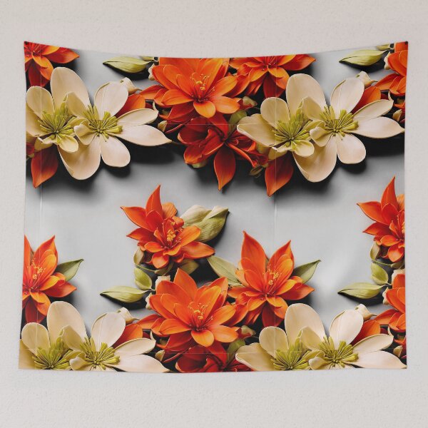 Item preview, Sleek Leaf and Flower Composition designed and sold by Sadia  Jannat.