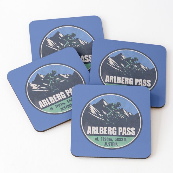 Artikelvorschau, Arlbergpass Österreich Radfahren Berg Design entworfen und verkauft von CynthiaGraphics.