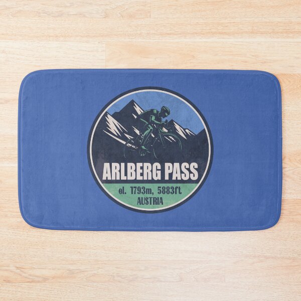 Artikelvorschau, Arlbergpass Österreich Radfahren Berg Design entworfen und verkauft von CynthiaGraphics.