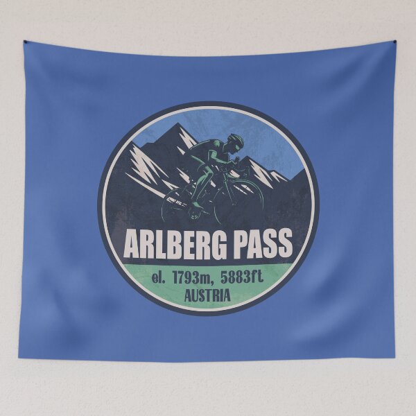 Item preview, Arlberg Pass (Arlbergpass)  Austria Cycling Mountain Design designed and sold by CynthiaGraphics.
