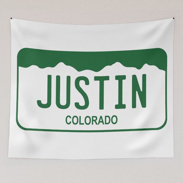 Item preview, Colorado License Plate - Justin designed and sold by rracheell.