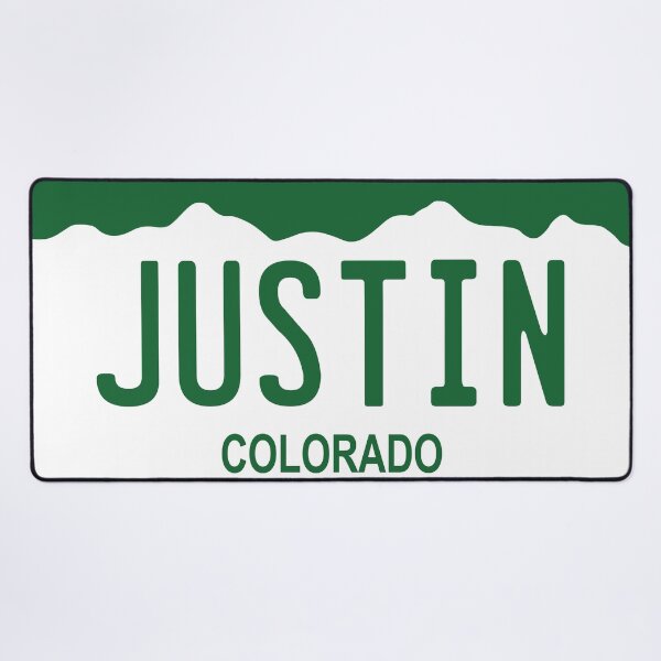Item preview, Colorado License Plate - Justin designed and sold by rracheell.