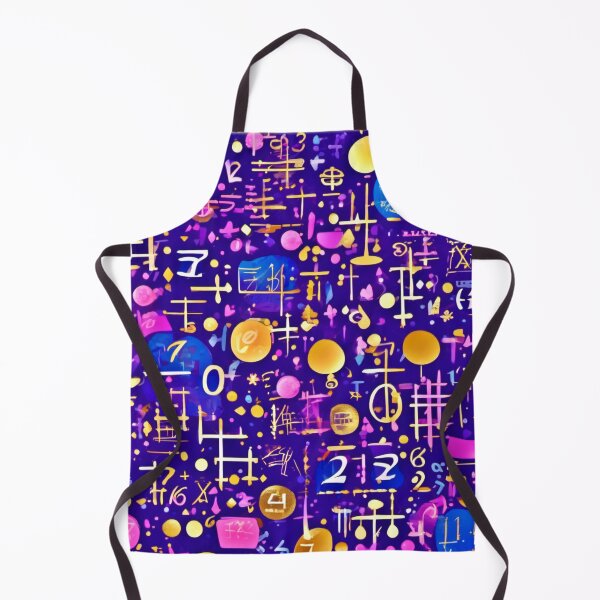 Item preview, Gold Neon Math Art: Vibrant Colors designed and sold by Health And Fitness Posts e-Store.